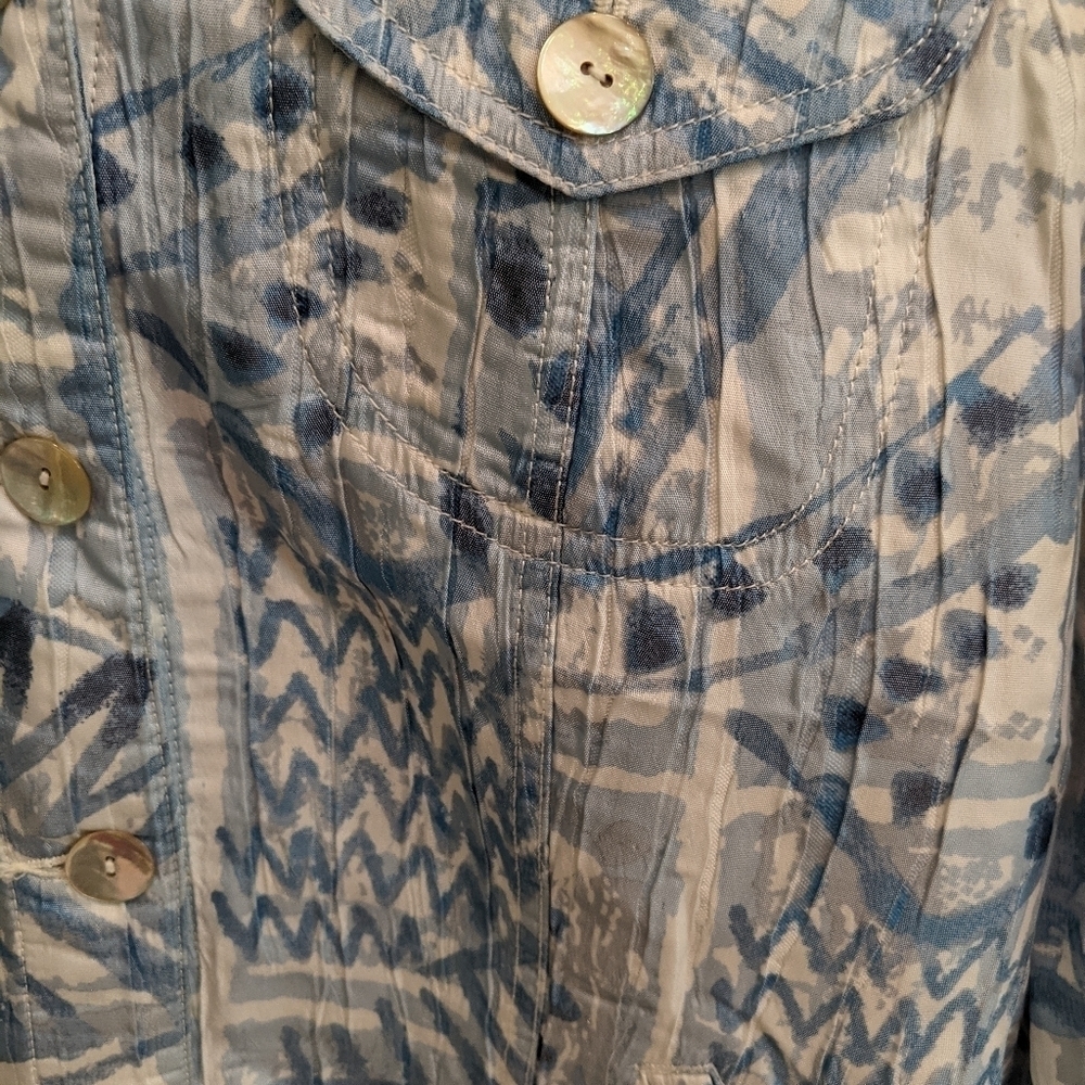 Ruby Rd. Button Down Jacket W/ Pearl Buttons Sz 8 - image 7